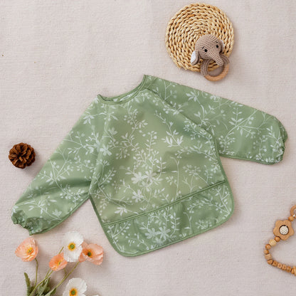 Langarm Lätzchen Wasserdicht Fütterung Waschbar Baby