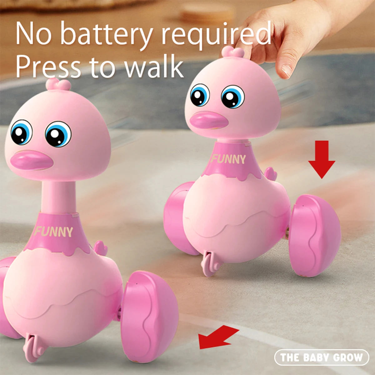 Schaukel-Ente Rückzieh-Spielzeug Cartoon Auto Kleinkinder