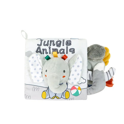 Weiches Stoffbuch 3D Kontrast Baby Sensorik 0-12 Monate