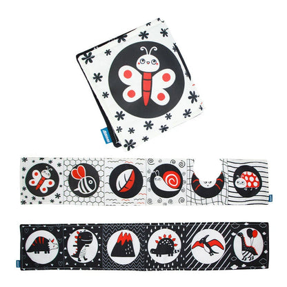 Weiches Stoffbuch 3D Kontrast Baby Sensorik 0-12 Monate