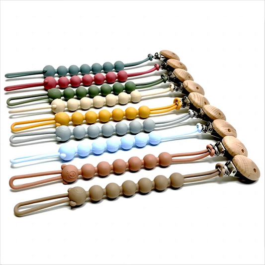 Schnullerkette Silikon Baby 1-9 Stück Anti-Verlust BPA-frei