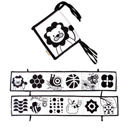 Weiches Stoffbuch 3D Kontrast Baby Sensorik 0-12 Monate